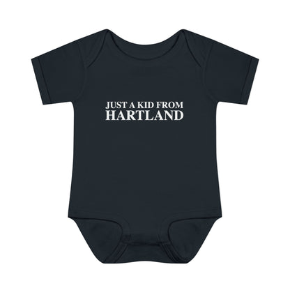 Just a kid from Hartland Infant Baby Rib Bodysuit