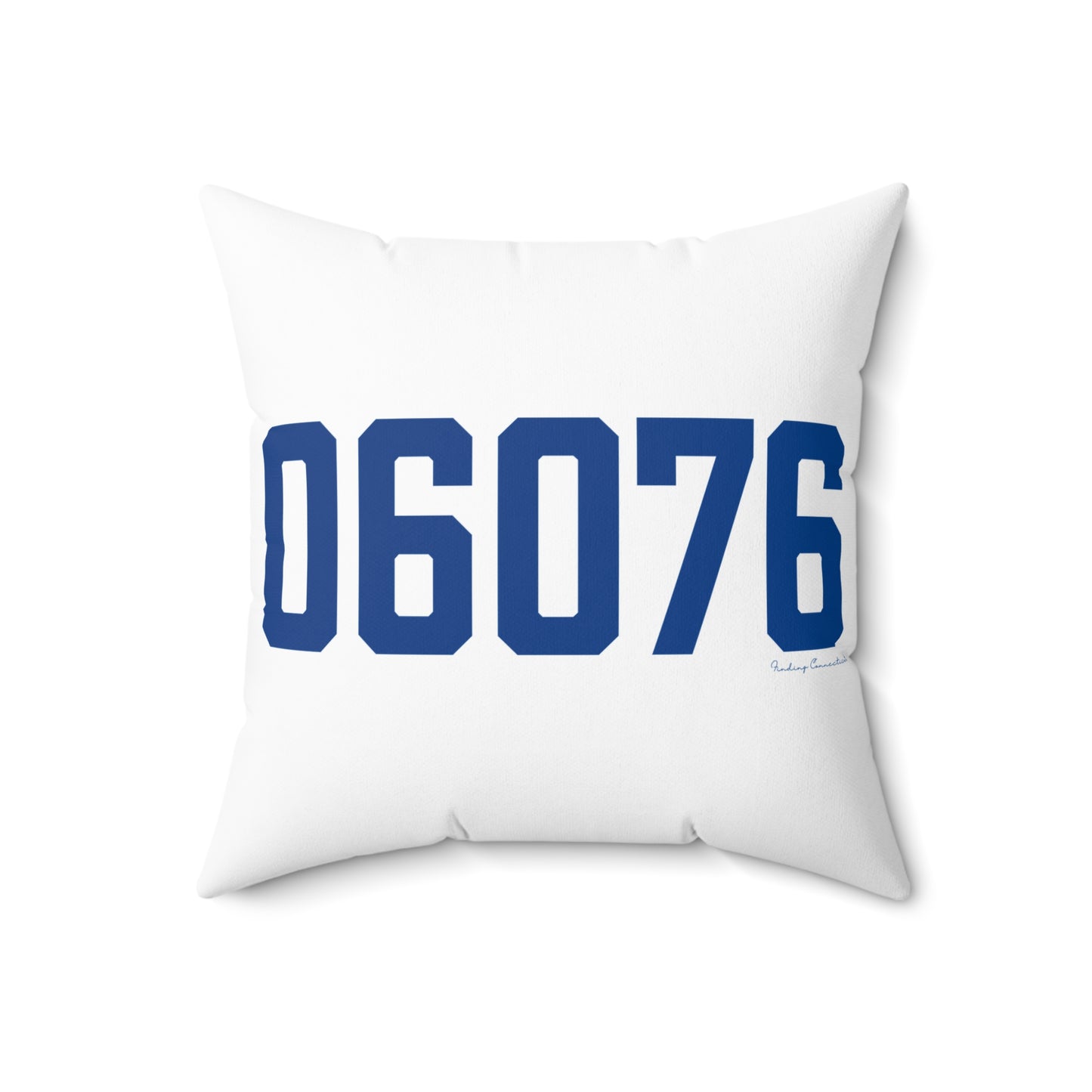06076 Stafford Connecticut Zip Code Spun Polyester Square Pillow