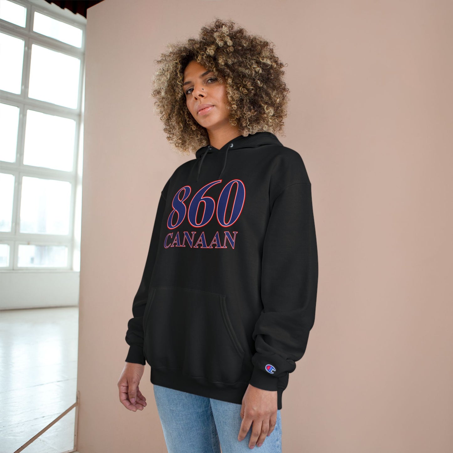 860 Canaan Red White & Blue Champion Hoodie