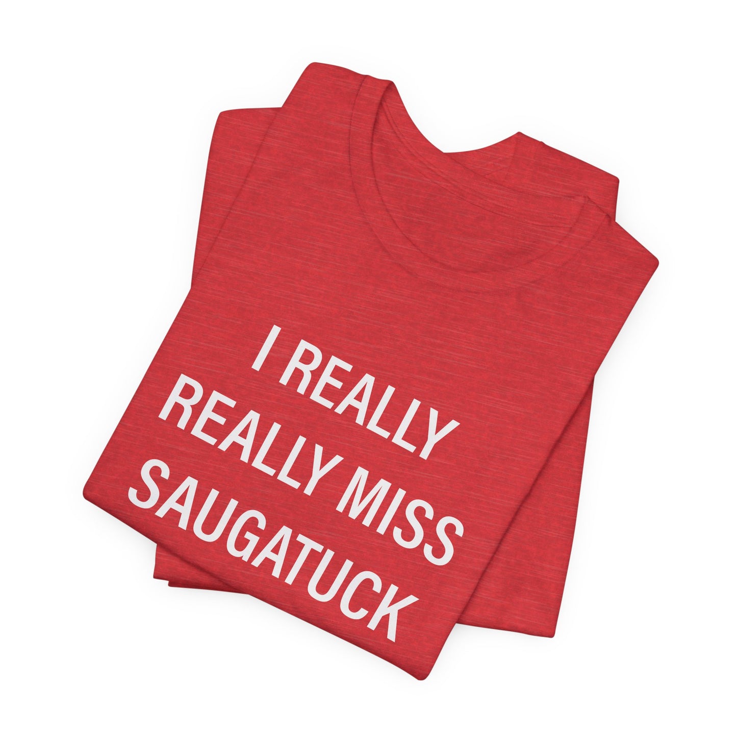 I Really Really Miss Saugatuck Unisex Jersey Short Sleeve T-Shirt