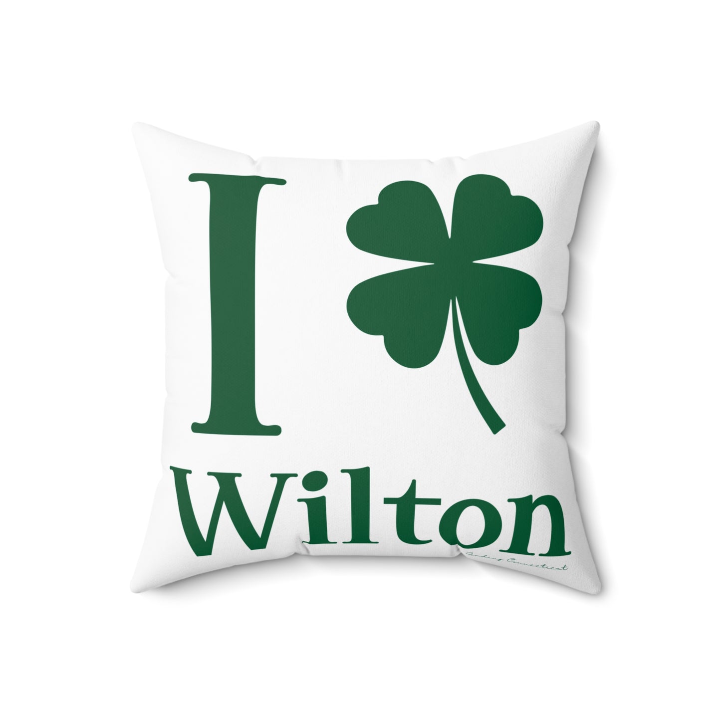 I Clover Wilton Spun Polyester Square Pillow