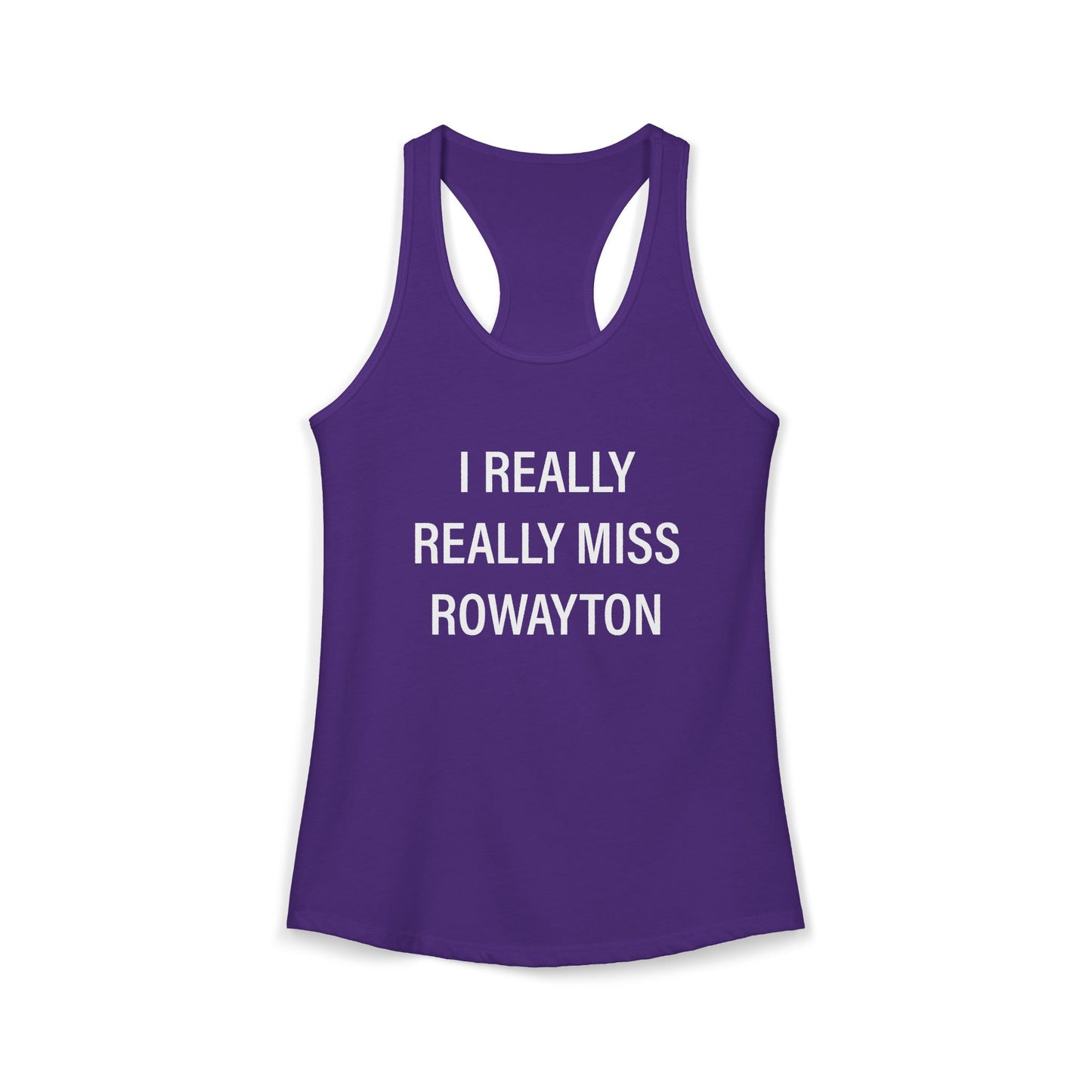 I Really Really Miss Rowayton Women's Ideal Racerback Tank Top