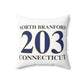 North Branford 203 Connecticut Polyester Square Pillow