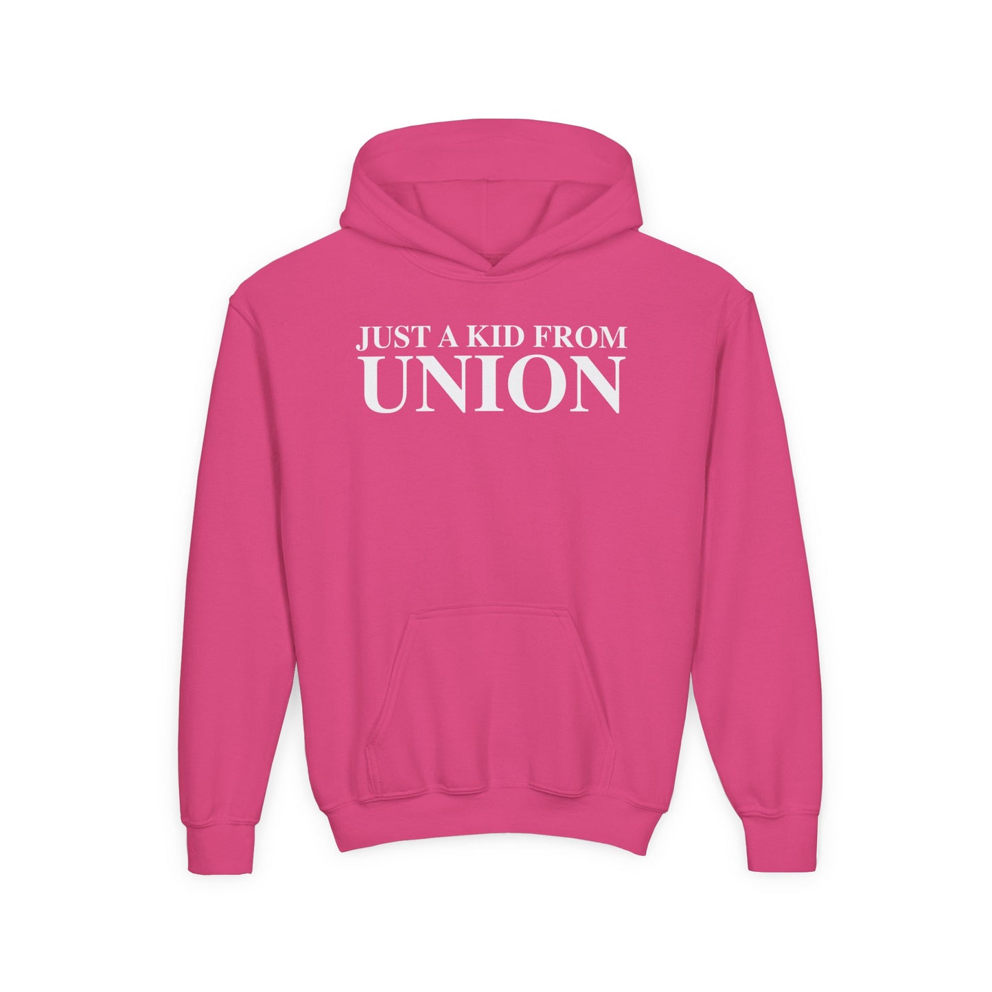 Just a kid from Union Youth Heavy Blend Hooded Sweatshirt