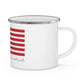North Branford Connecticut Flag Enamel Camping Mug