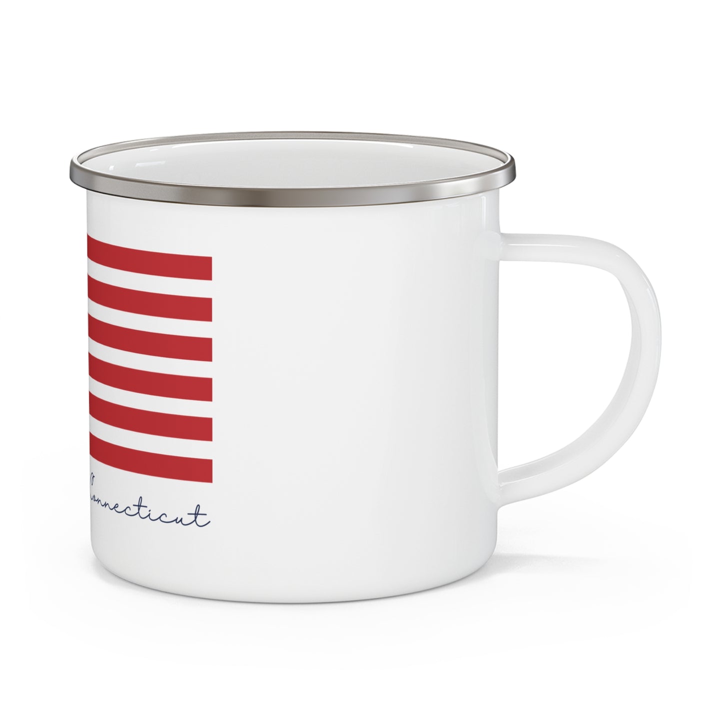 North Branford Connecticut Flag Enamel Camping Mug