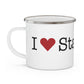 I Heart Stamford. Enamel Camping Mug
