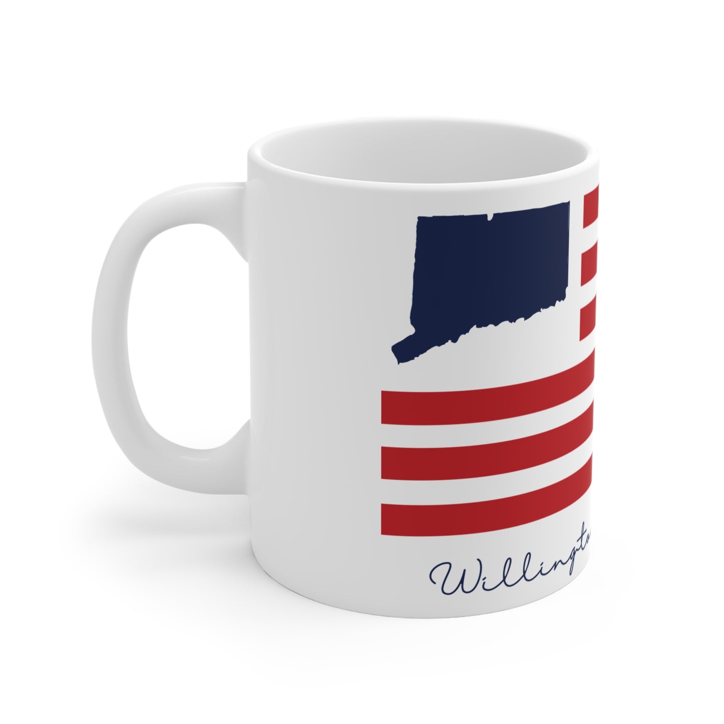 Willington Connecticut Flag Mug 11oz