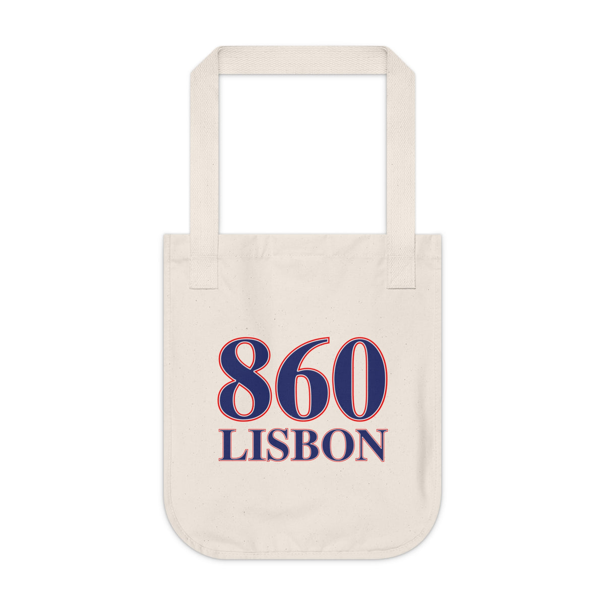 860 Lisbon Red, White & Blue Organic Canvas Tote Bag
