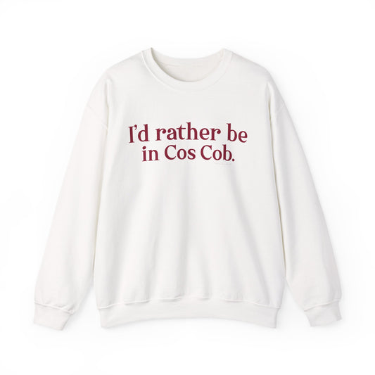 I’d rather be in Cos Cob Unisex Heavy Blend™ Crewneck Sweatshirt