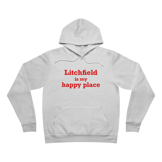 Litchfield Is My Happy Place Unisex Sponge Fleece Pullover Hoodie