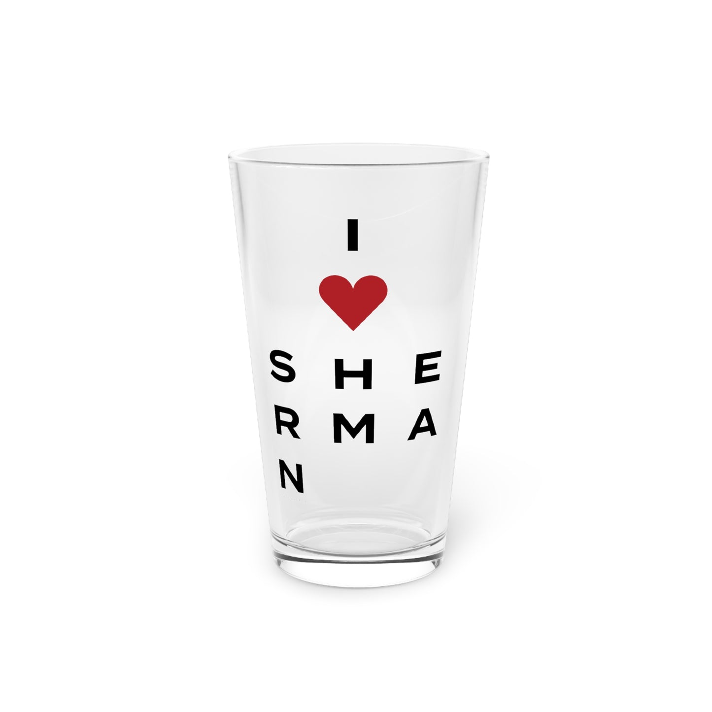 Sherman Vision Pint Glass, 16oz