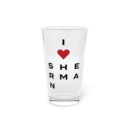 Sherman Vision Pint Glass, 16oz