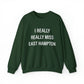 I Really Really Miss East Hampton (white) Unisex Heavy Blend™ Crewneck Sweatshirt