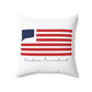 Windsor Connecticut Flag Spun Polyester Square Pillow
