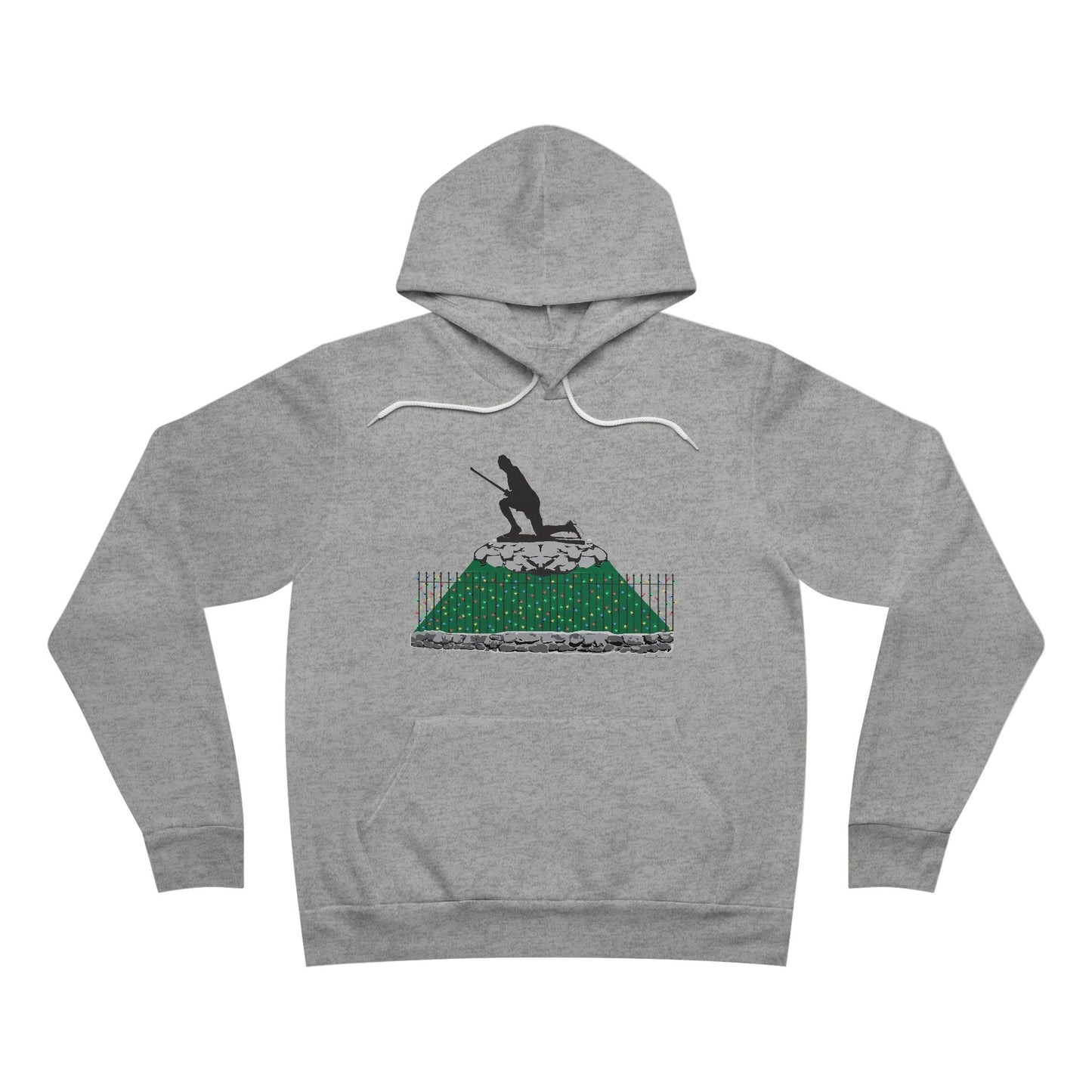 Minuteman Holiday Lights Unisex Sponge Fleece Pullover Hoodie Sweatshirt