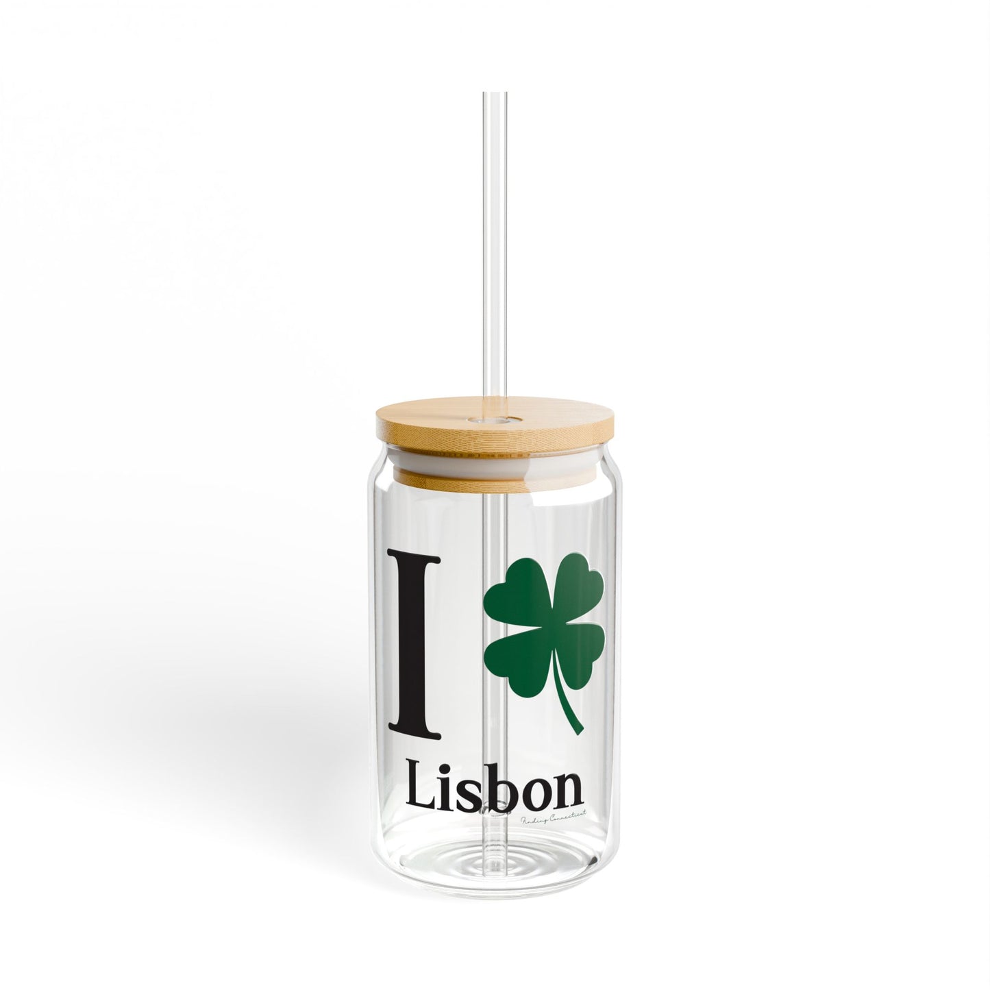 I Clover Lisbon Sipper Glass, 16oz