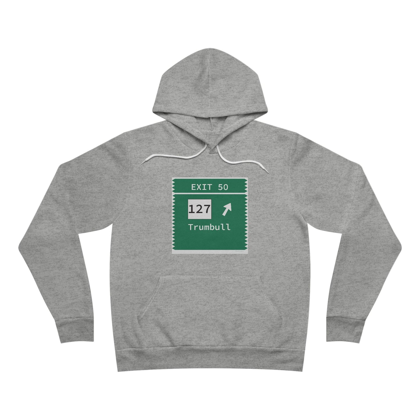 Vintage Merritt Parkway Exit 50 Sign Unisex Sponge Fleece Pullover Hoodie