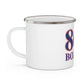 860 Bozrah Red, White & Blue Enamel Camping Mug
