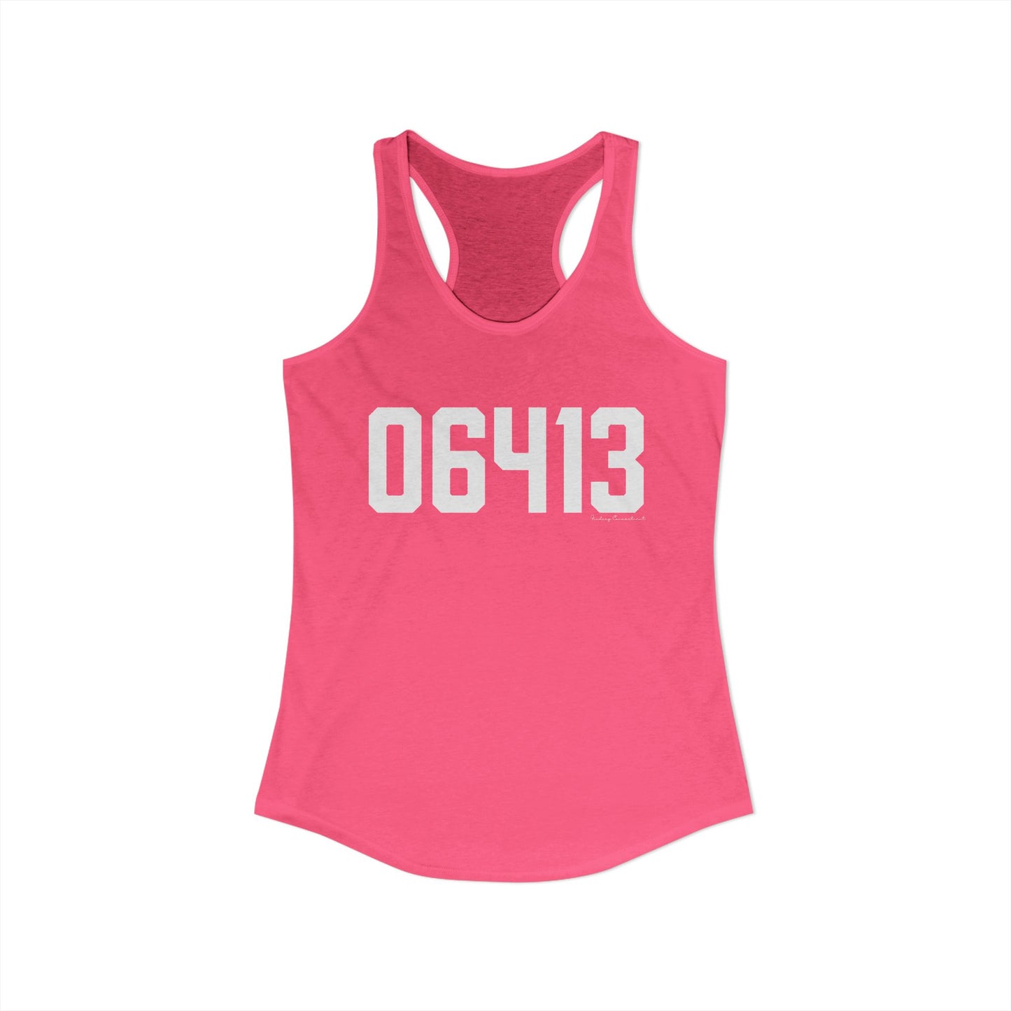 06413 Clinton CT Zip Code Women's Ideal Racerback Tank Top