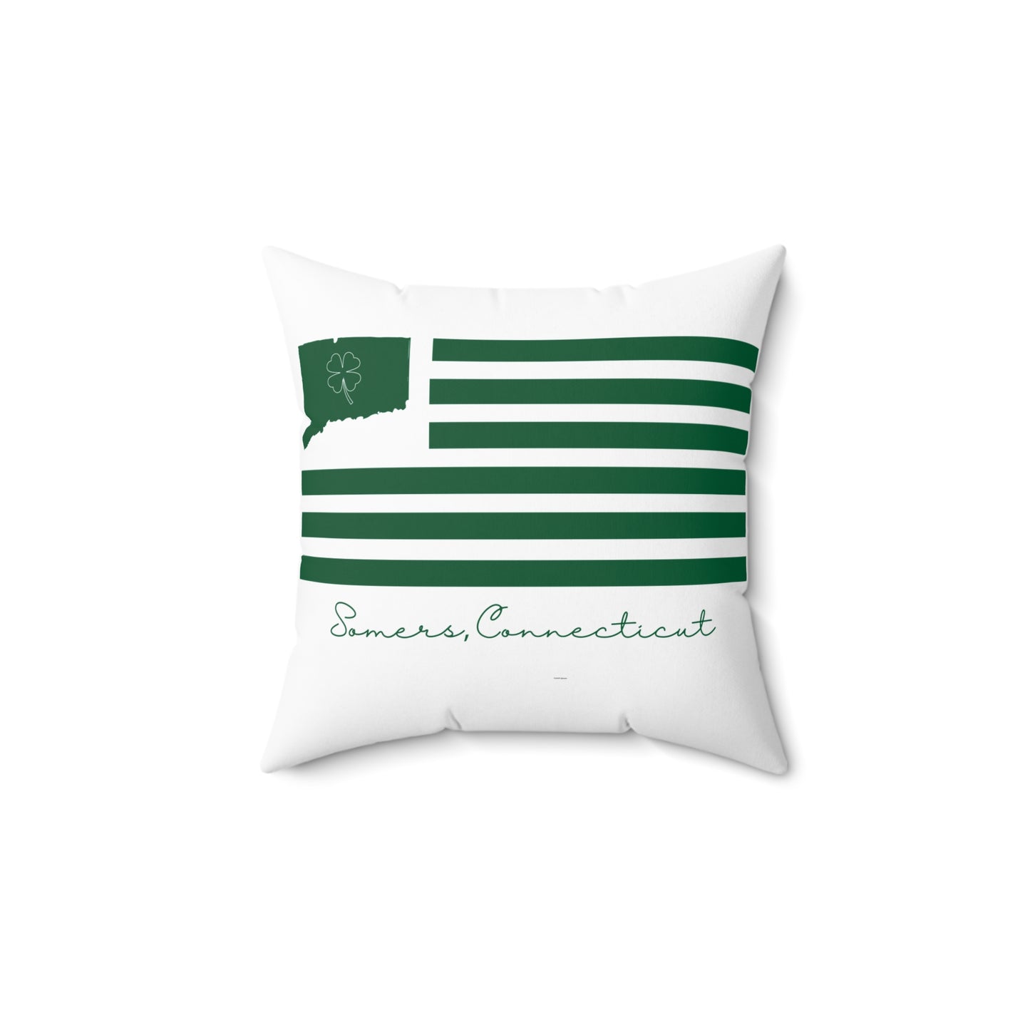 Somers St. Patrick’s Day Flag Spun Polyester Square Pillow
