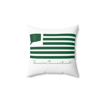 Somers St. Patrick’s Day Flag Spun Polyester Square Pillow