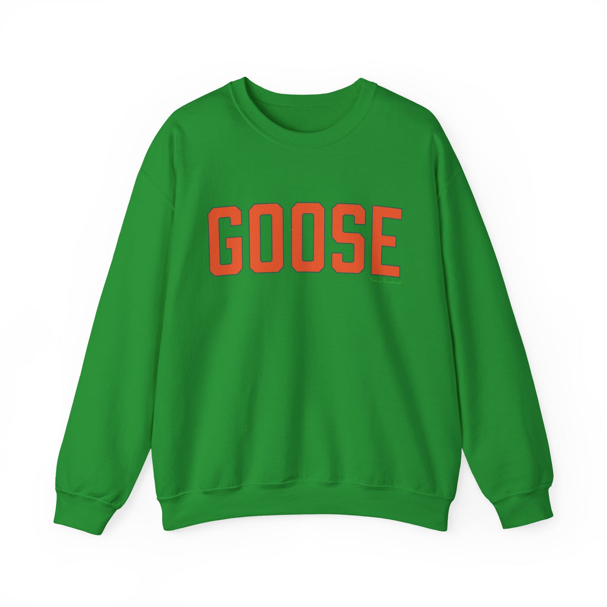 Goose Zip Code Orange & Green Unisex Heavy Blend™ Crewneck Sweatshirt