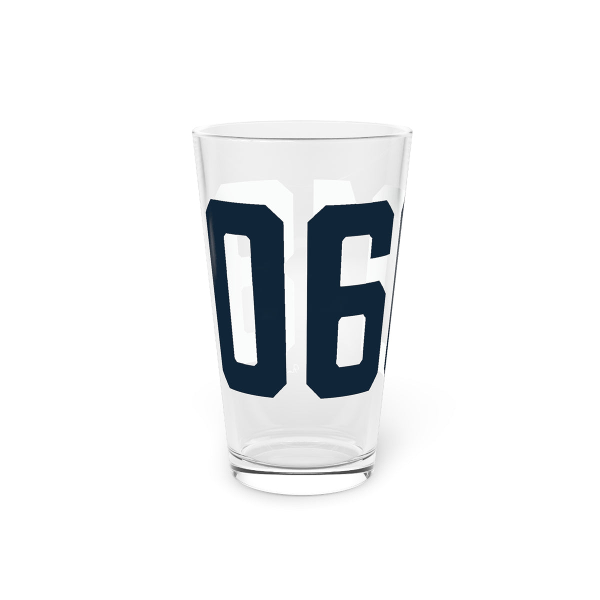06018 Canaan Connecticut Zip Code Pint Glass, 16oz