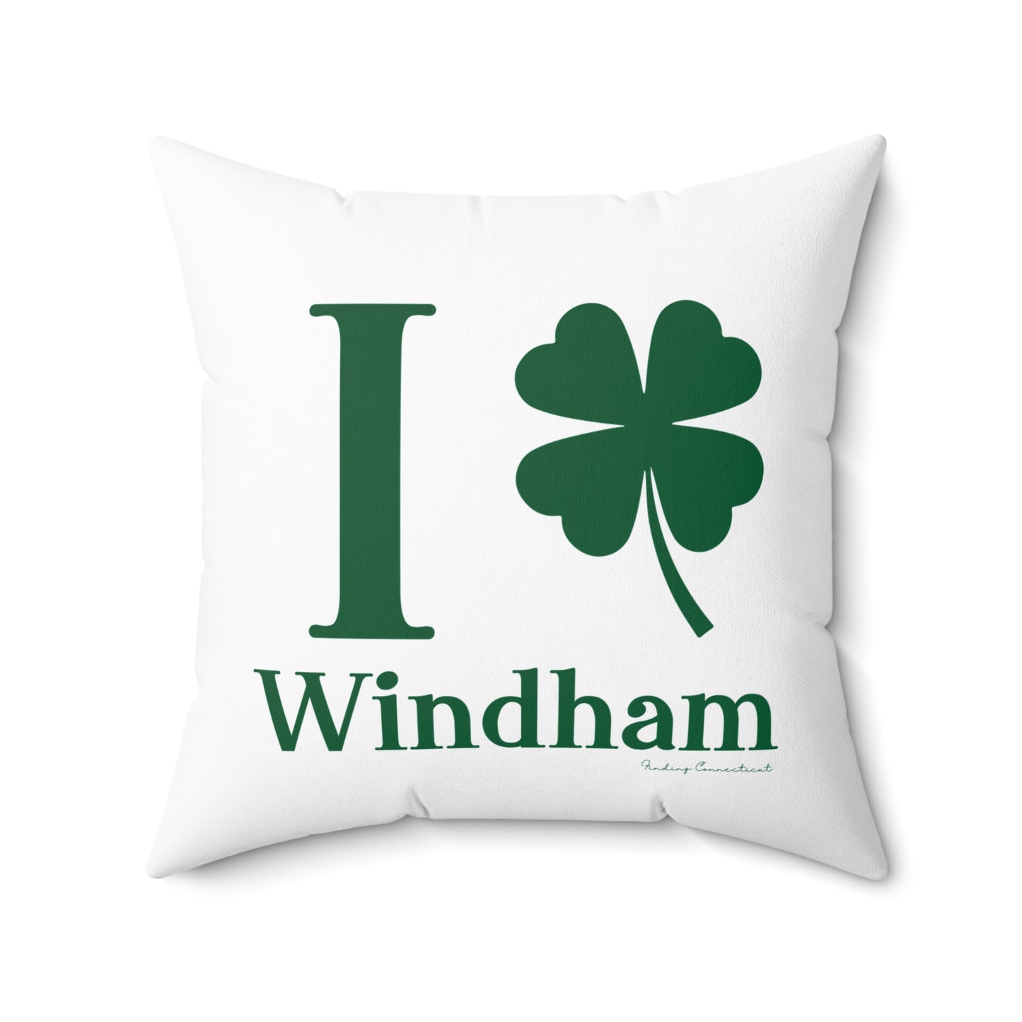 I Clover Windham Spun Polyester Square Pillow