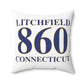 Litchfield 860 Connecticut Polyester Square Pillow
