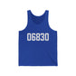 06830 - Greenwich CT Zip Code Unisex Jersey Tank Top