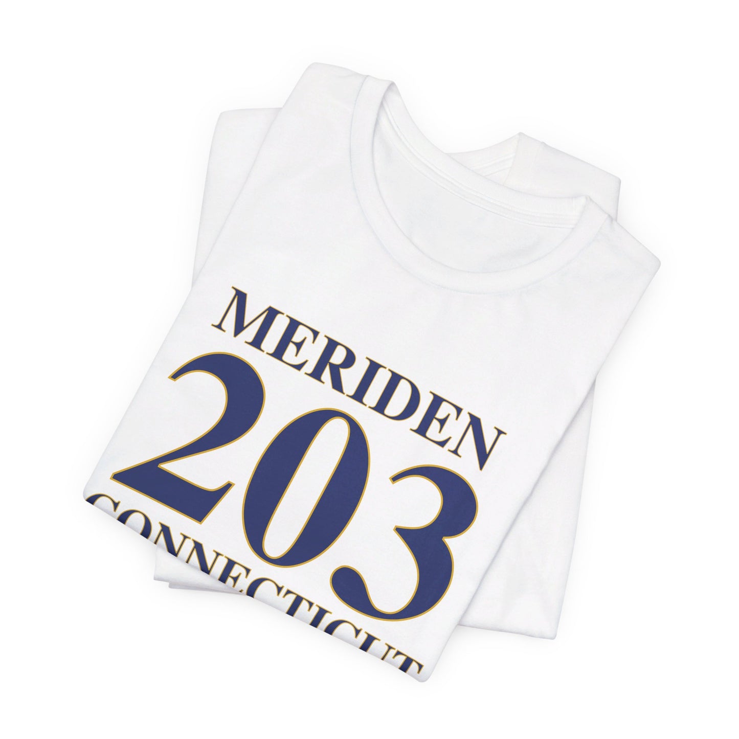 Meriden 203 Connecticut Unisex Jersey Short Sleeve Tee