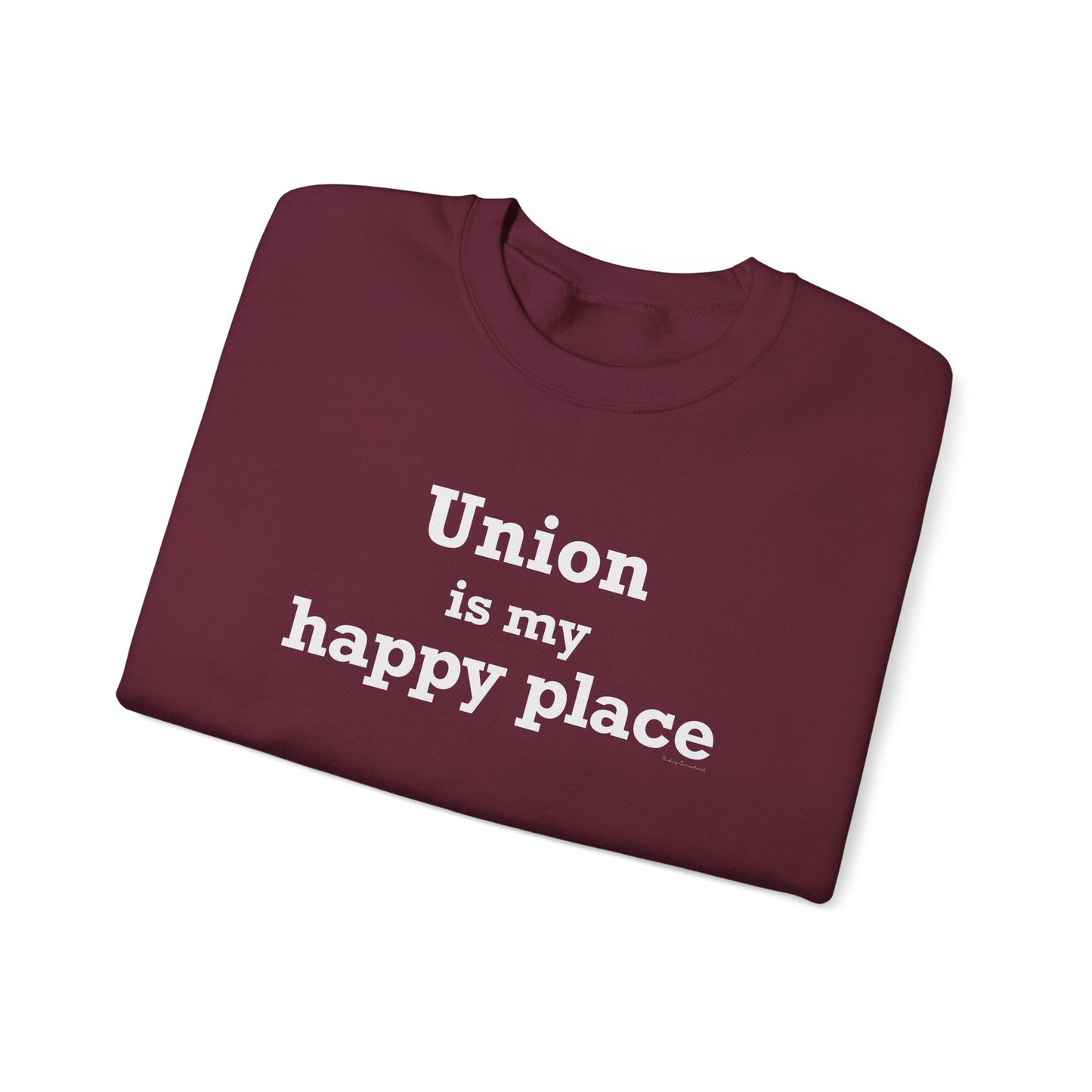 Union is My Happy Place Unisex Heavy Blend™ Crewneck Sweatshirt