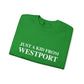 Just a kid from Westport Unisex Heavy Blend™ Crewneck Sweatshirt