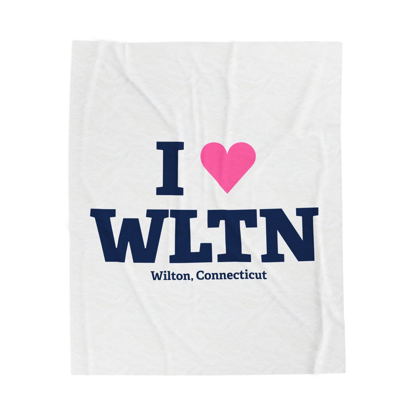 I Heart WLTN Velveteen Plush Blanket