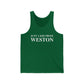 Just a kid from Weston Unisex Jersey Tank Top