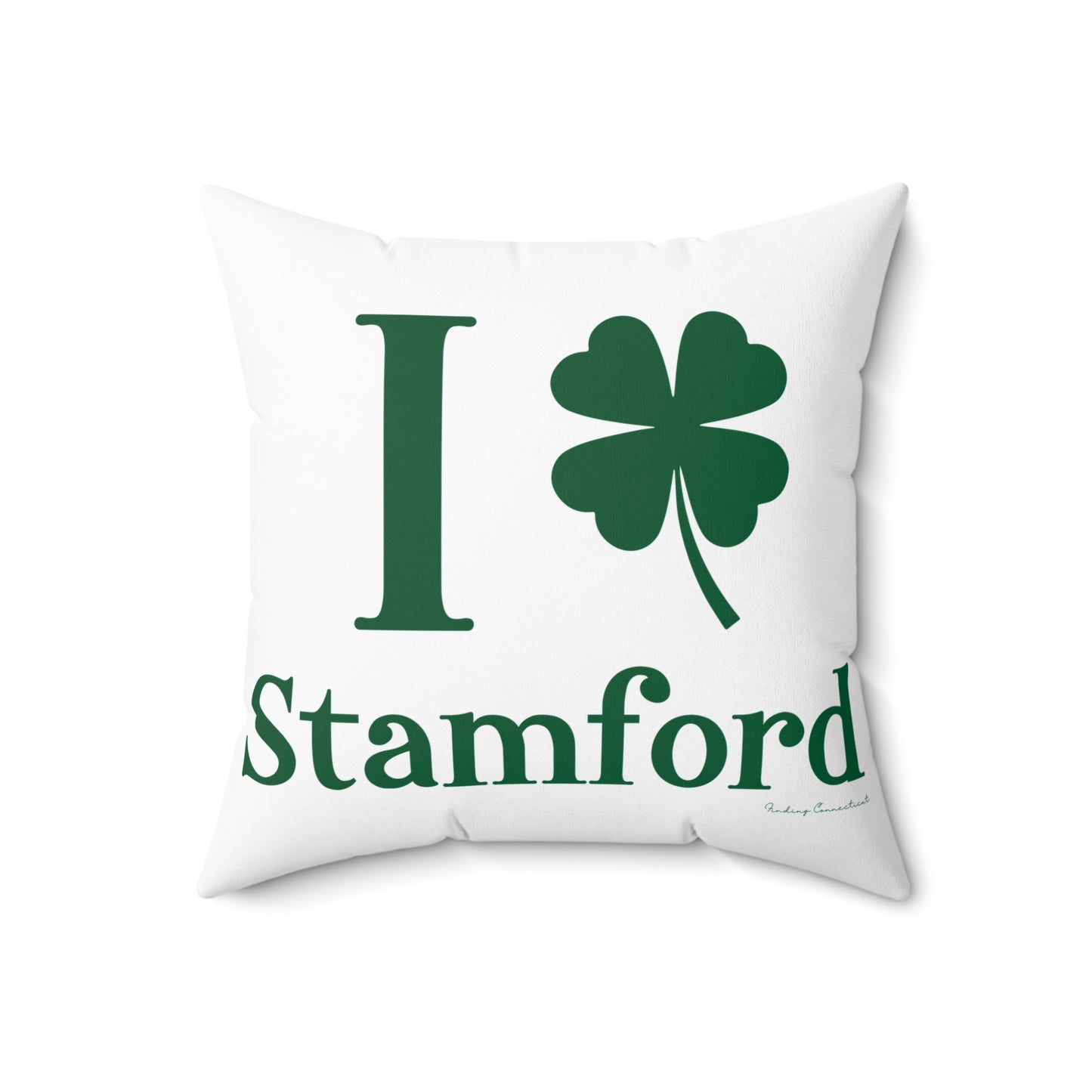I Clover Stamford Spun Polyester Square Pillow