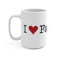 I Heart Fairfield. Mug 15oz