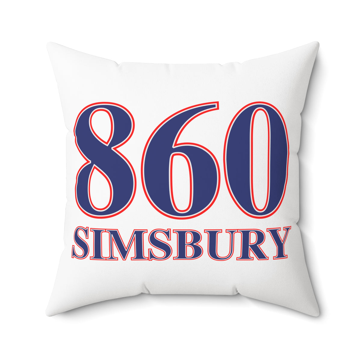 860 Simsbury Hill Red, White & Blue Spun Polyester Square Pillow