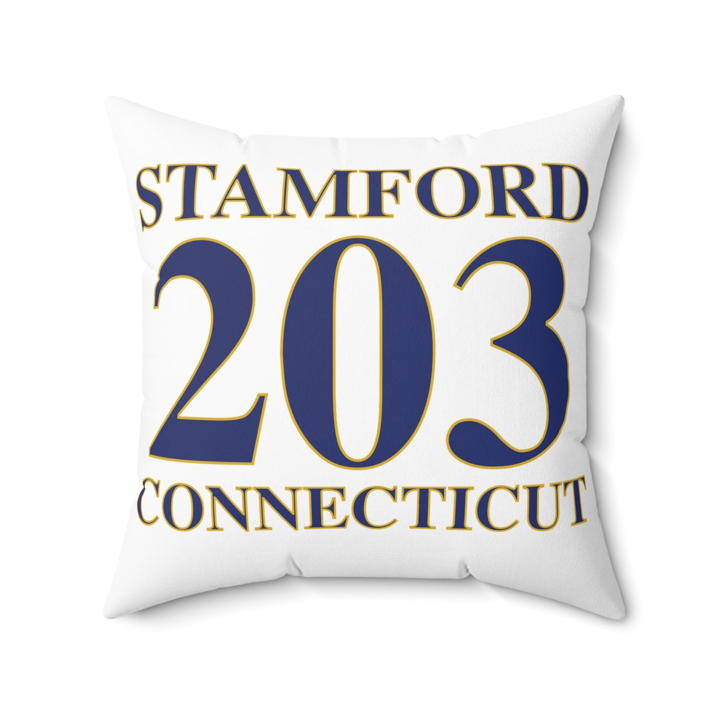 Stamford 203 Connecticut Spun Polyester Square Pillow