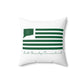 East Granby Connecticut St. Patrick’s Day Flag Spun Polyester Square Pillow