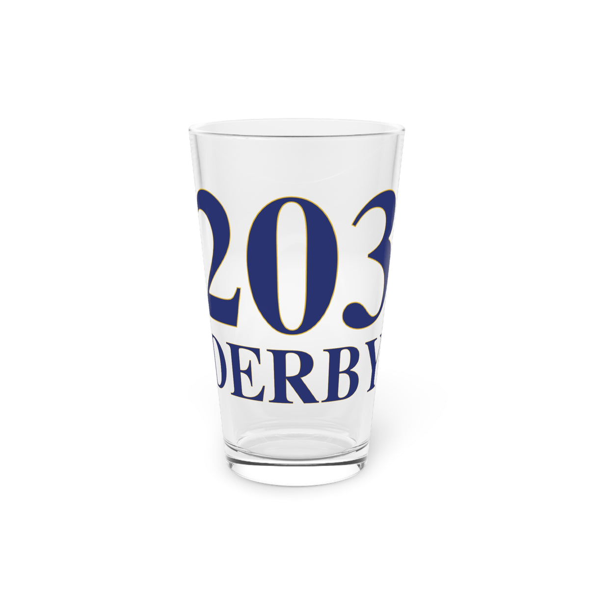 203 Derby Pint Glass, 16oz