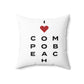 Compo Beach Vision Spun Polyester Square Pillow