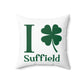 I Clover Suffield Spun Polyester Square Pillow