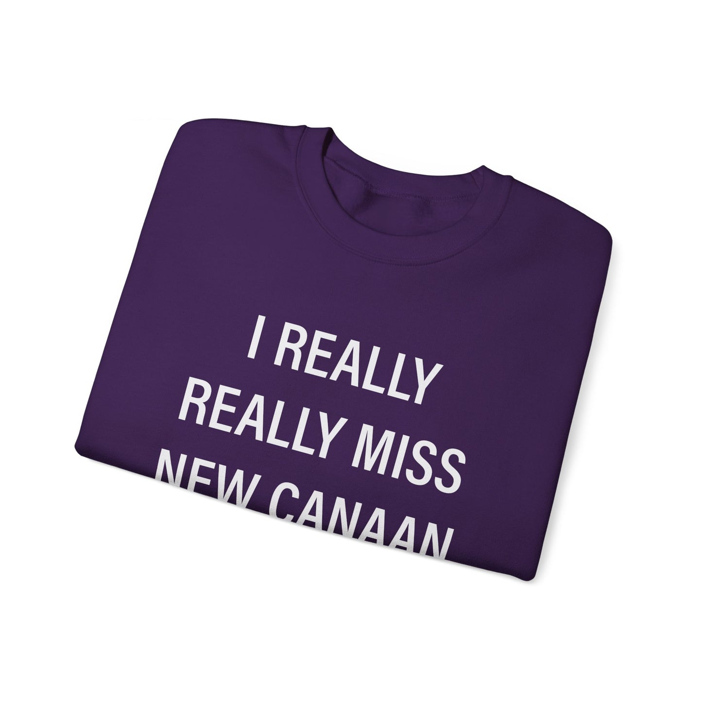 I Really Really Miss New Canaan Unisex Heavy Blend™ Crewneck Sweatshirt