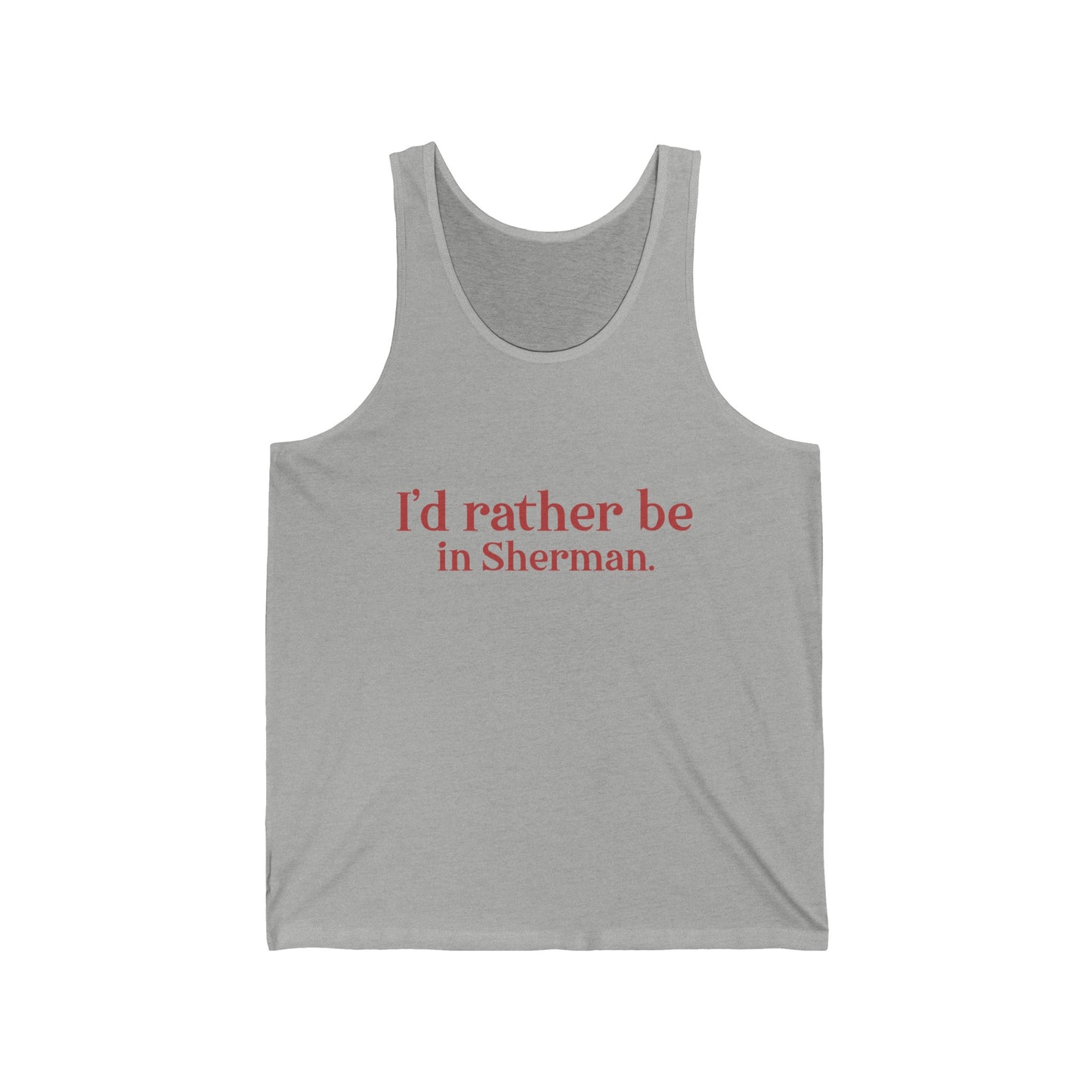 Sherman connecticut tank top shirt