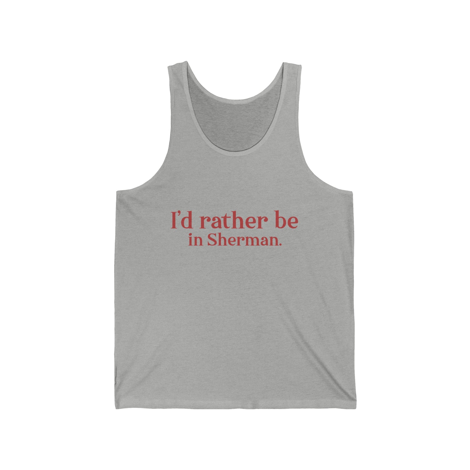 Sherman connecticut tank top shirt
