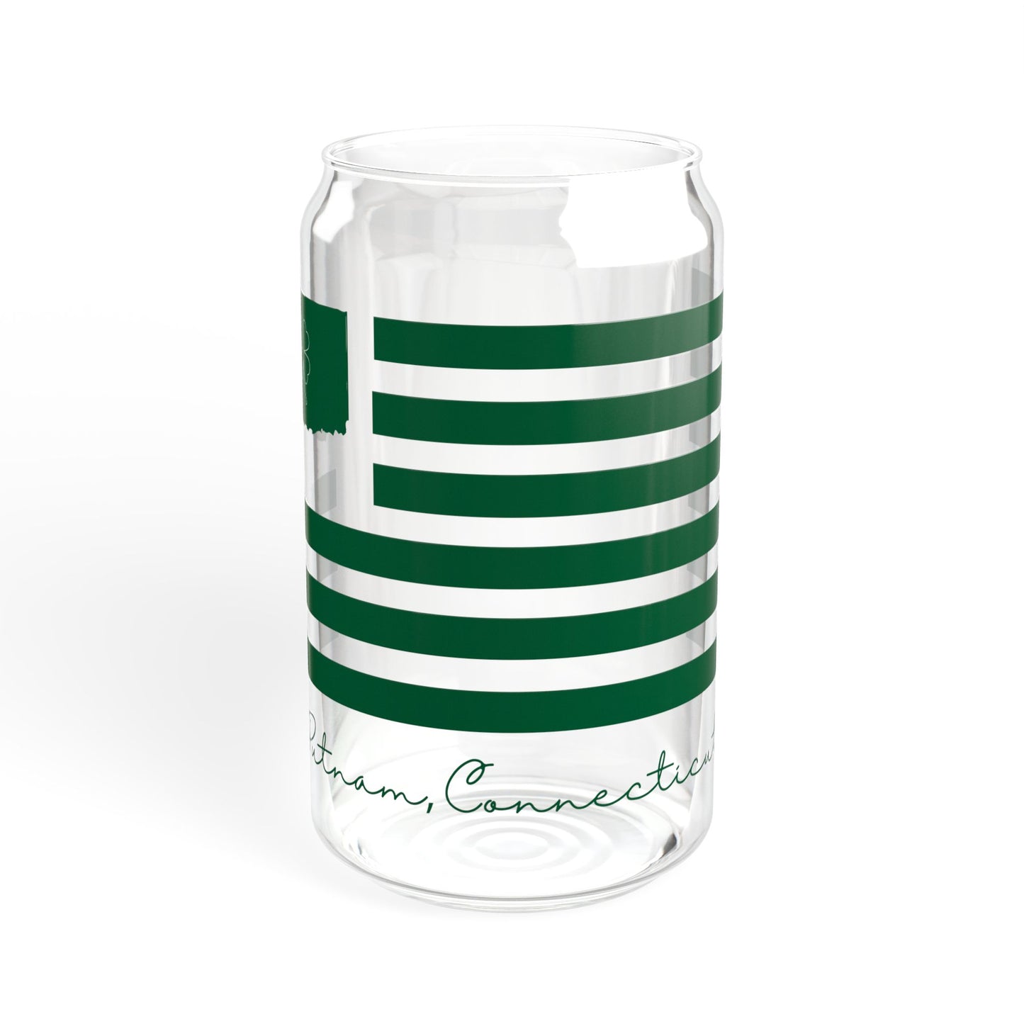 Putnam Connecticut St. Patrick’s Day Flag Sipper Glass, 16oz