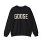 Goose Zip Code Cream & Purple Unisex Heavy Blend™ Crewneck Sweatshirt