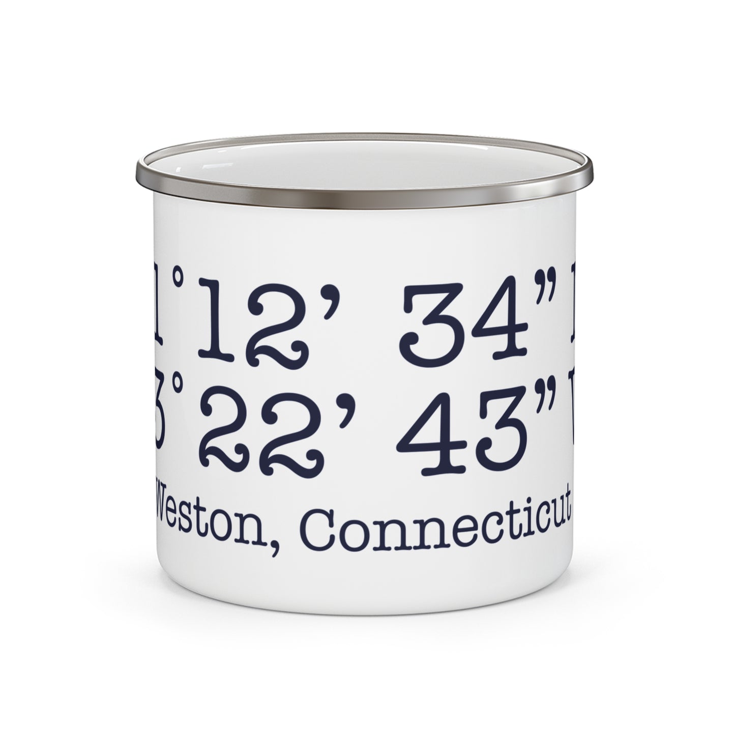 Weston Coordinates Enamel Camping Mug